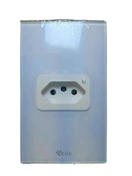 Tomada Inteligente de Parede 4LIFE FLS1BRZ Zigbee 1 Tomada
