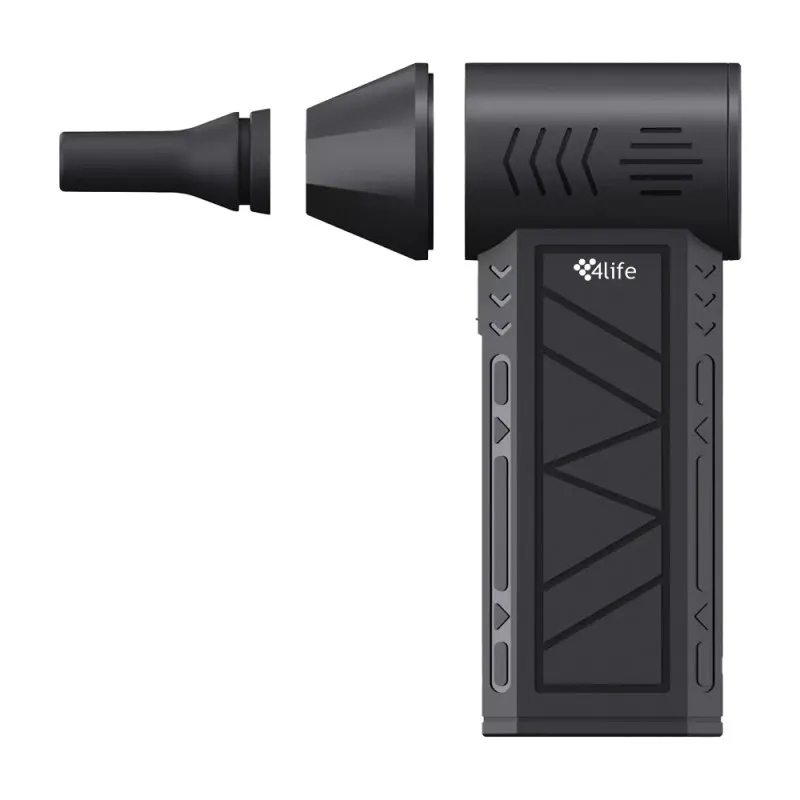 Ventilador Portátil 4LIFE Fl2390 3Vel/Led/Recargable Negro