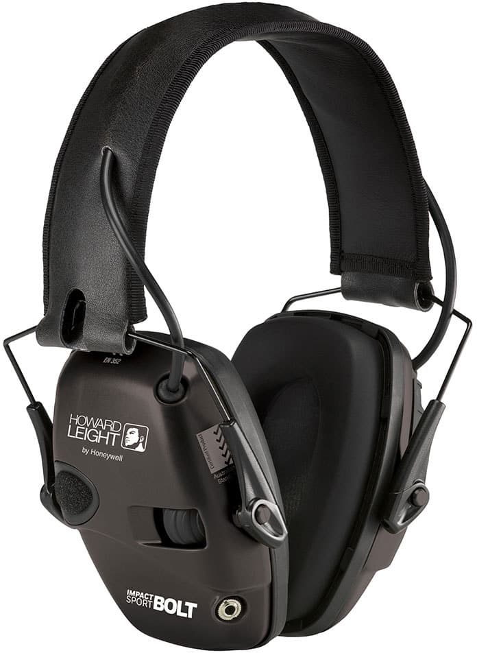 Abafador Eletrônico Howard Leight Impact Sport Bolt Preto