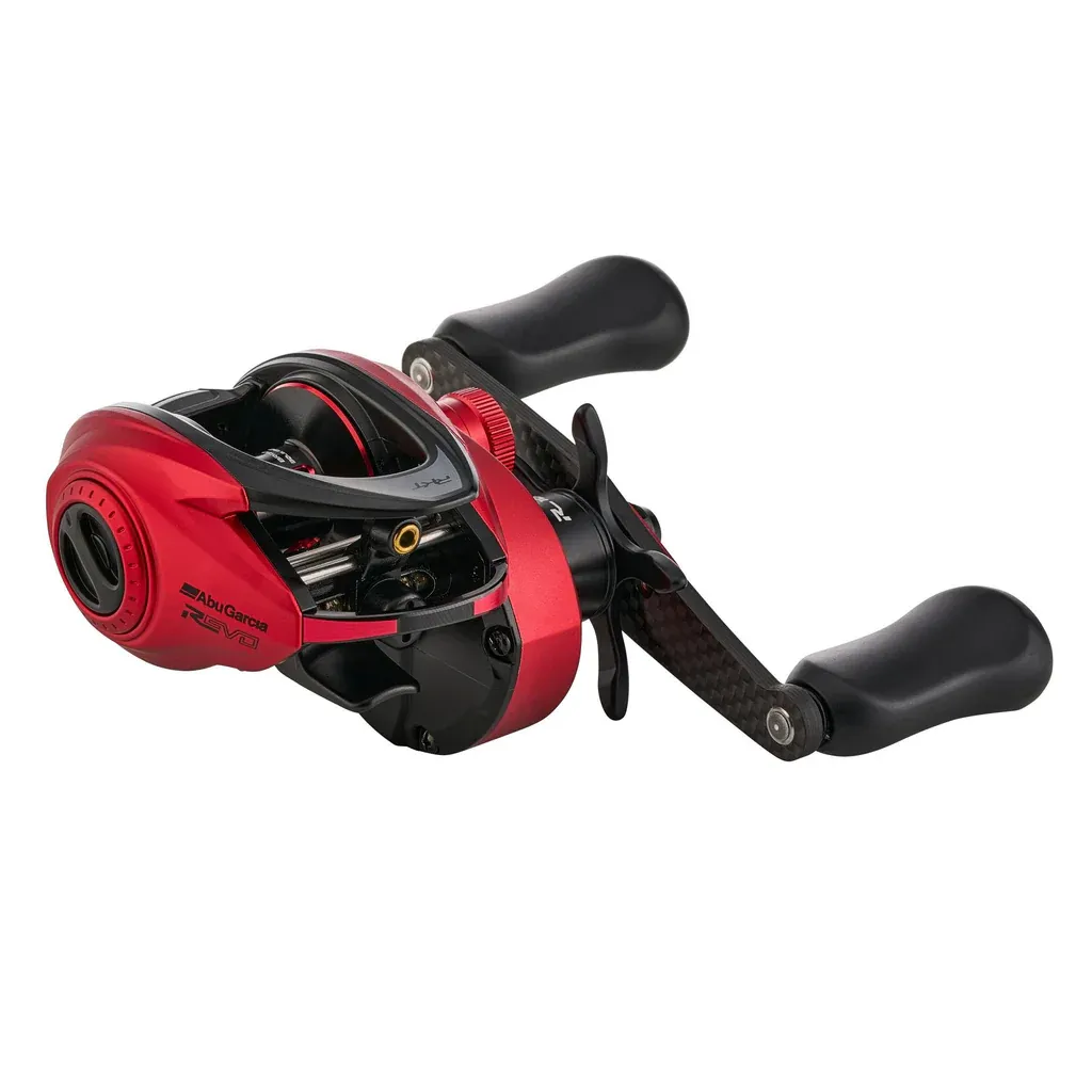 Carretilha Abu Garcia Revo5 Rocket Lp-l Esquerda Vermelho/Preto
