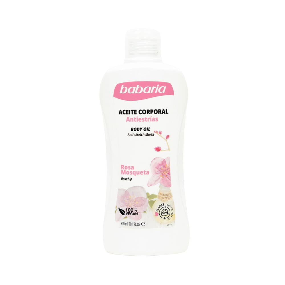 Óleo Corporal Babaria Antiestrias Rosa Mosqueta 300ml