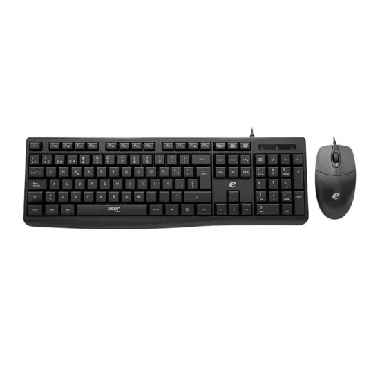 Teclado + Mouse Acer Eak040 Wired Keyboard Black