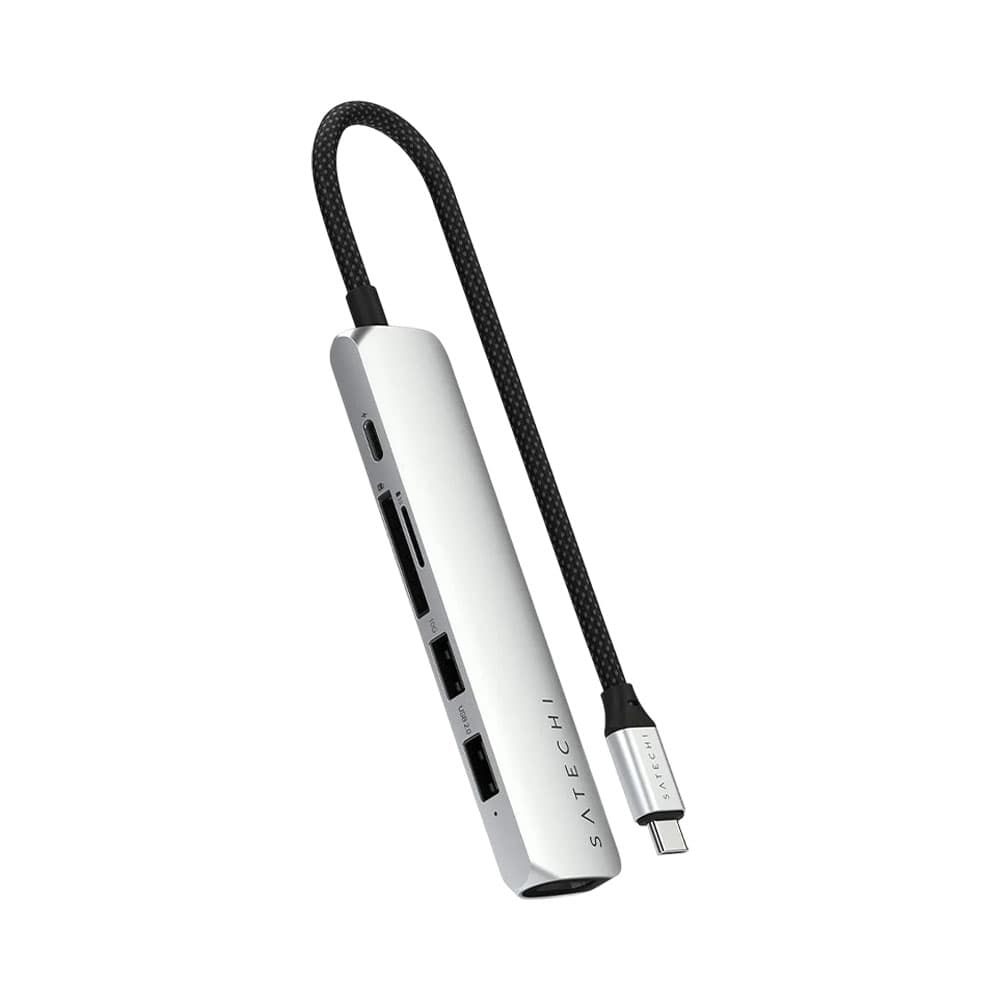 Adaptador Multiporta Satechi USB C 6 Em 1 Prata