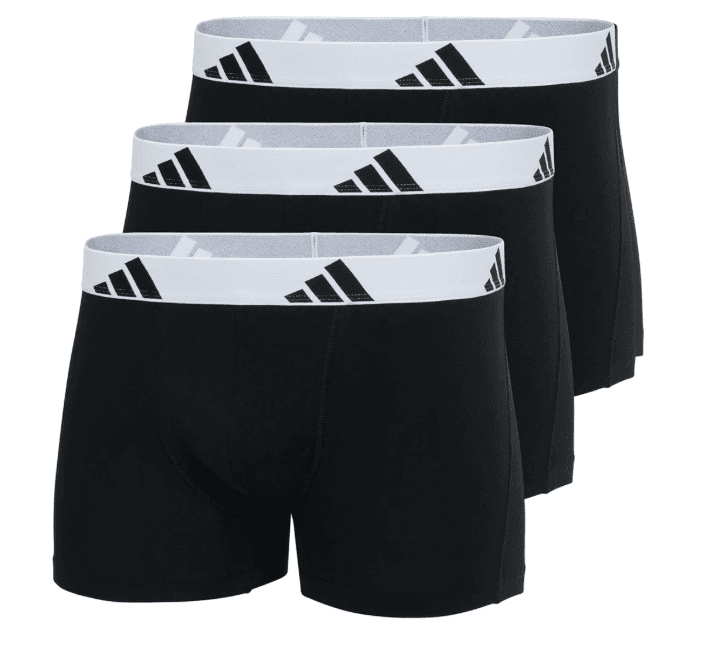 Pack 3 Boxers Adidas 4Am002-006 Preto/Branco Tamanho L