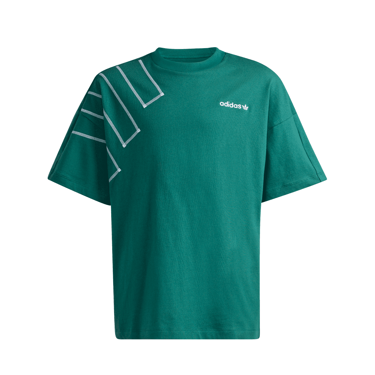 Blusa Adidas Inf Gs Lo Blocked Kc8741 Verde Tam. M