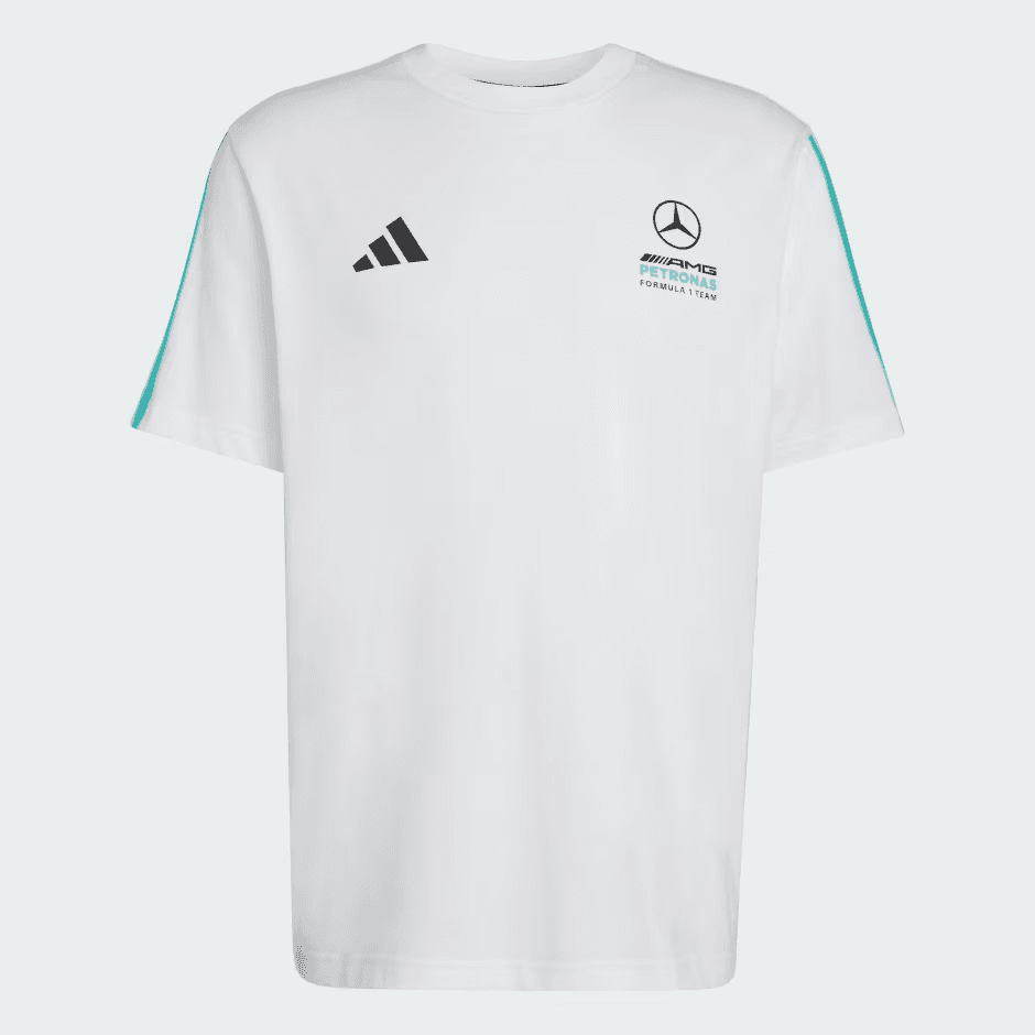 Camiseta Adidas Masculina Mercedes-amg F1 Dna Tee Ke8162 (G) Branca Tam. G