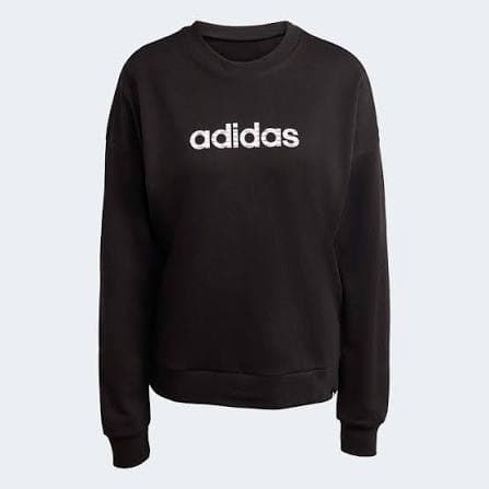 Adidas Sudadera Fem W Lin Ft Swt Vl KD9522 (m) Negro