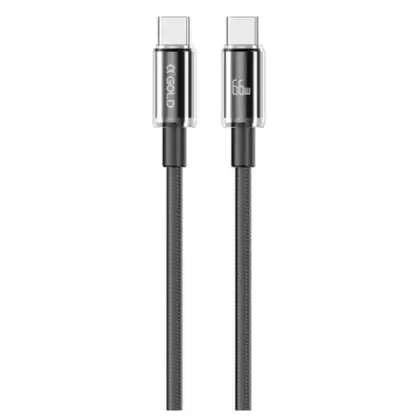 Cabo A'Gold Cb86 Turbo USB-C para USB-C 66W 1M Preto