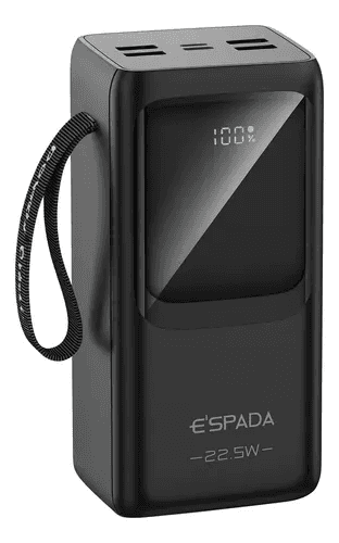 Power Bank A'Gold Cargador Portatil Espada Bte-46E 22.5W 30000mAh Negro
