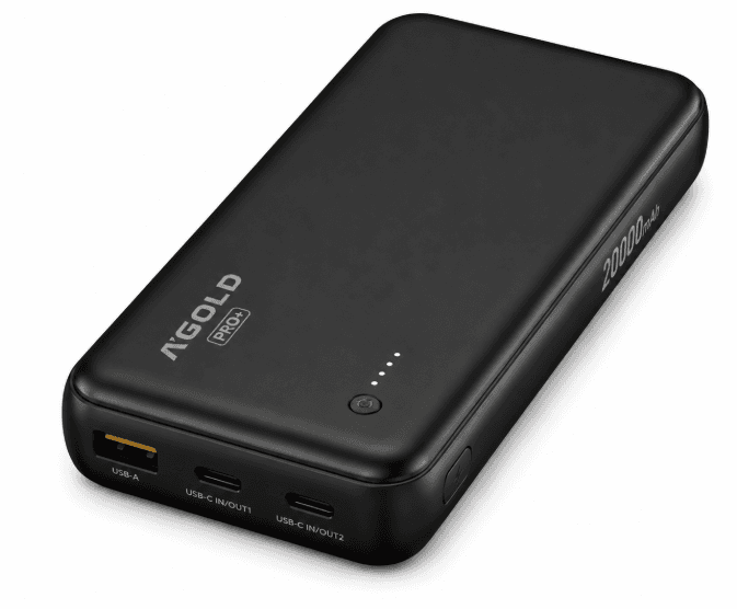 Carregador Portátil A'Gold Pro+ Bte-106 45W 20000mAh Preto