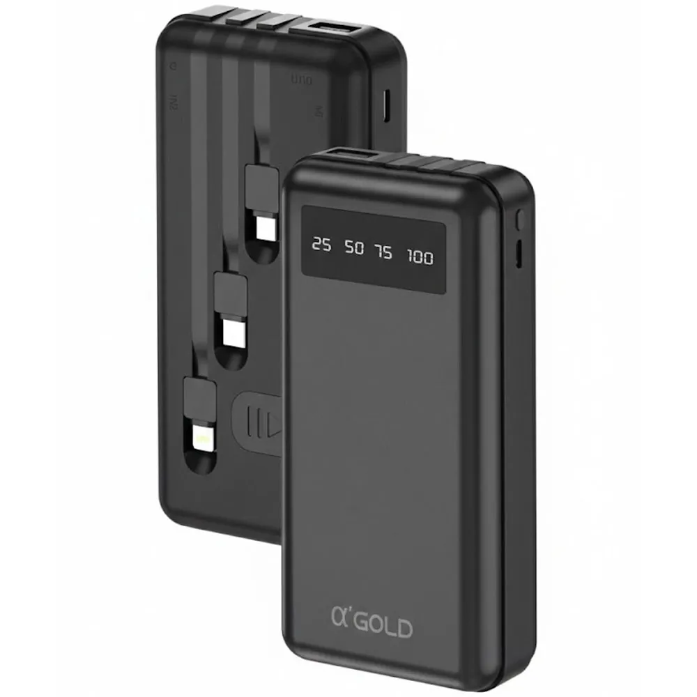 Power Bank A'Gold Pro Bte-30 74W 20000mAh Negro