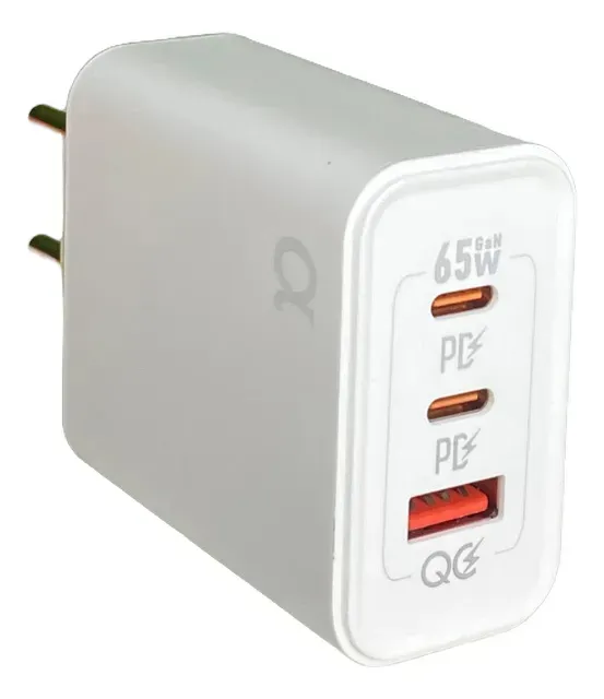 Fonte A'Gold Cargador Pro+ Ca46-4 USB-A/USB-C X2 65W White
