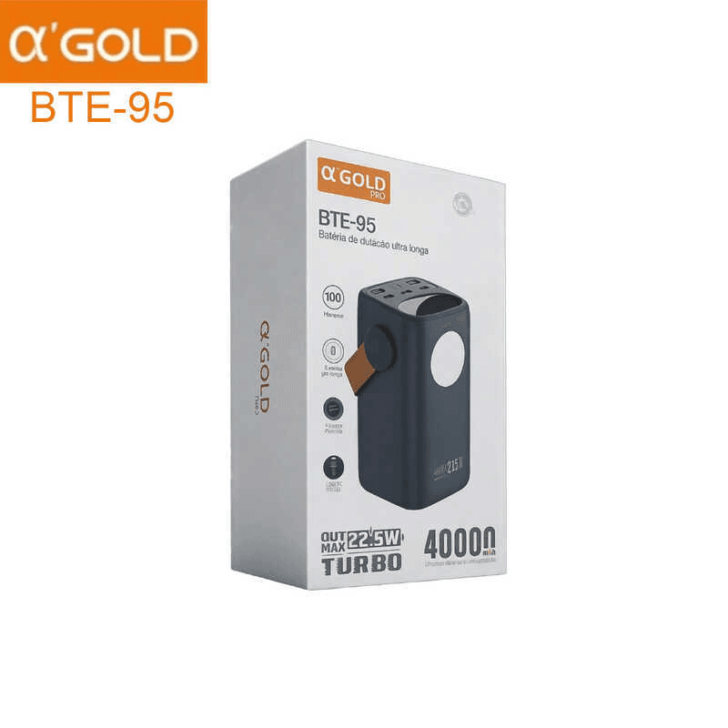 Power Bank A'Gold Pro Bte-95 22.5W 40000mAh Azul