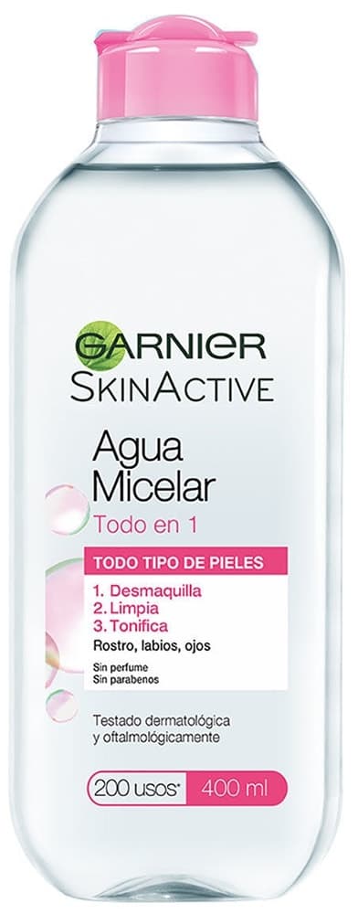Água Micelar Garnier Skin Active Todo Em 1 - 400mL