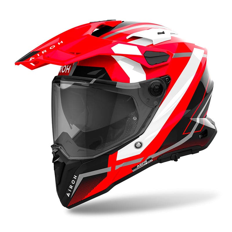 Capacete Airoh Commander 2 Mavick - Vermelho/Brilhante / Xxl