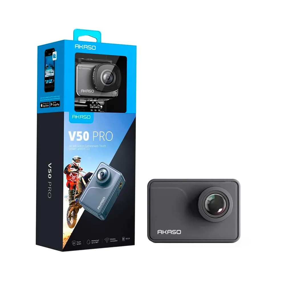 Câmera de Ação Akaso V50 Pro 20MP/4K/2BAT/TOUCH