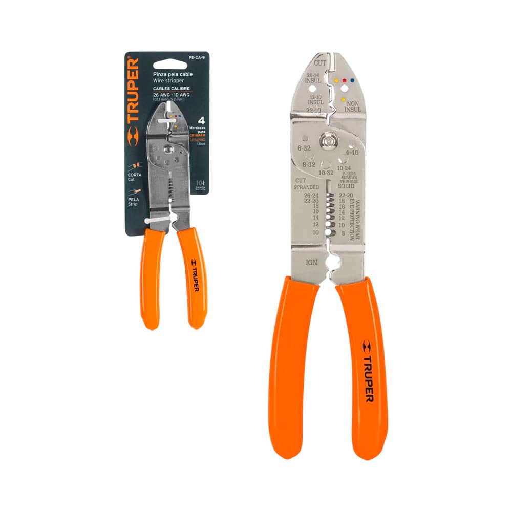 Alicate Pelacables Truper 17353 23,2 Cm