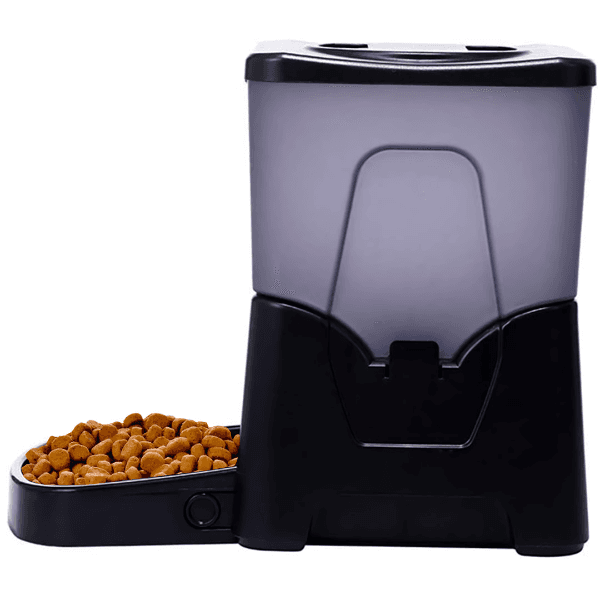 Alimentador Automático Geral para Cães e Gatos com Tempo Programável, Visor LCD e Função de Gravação