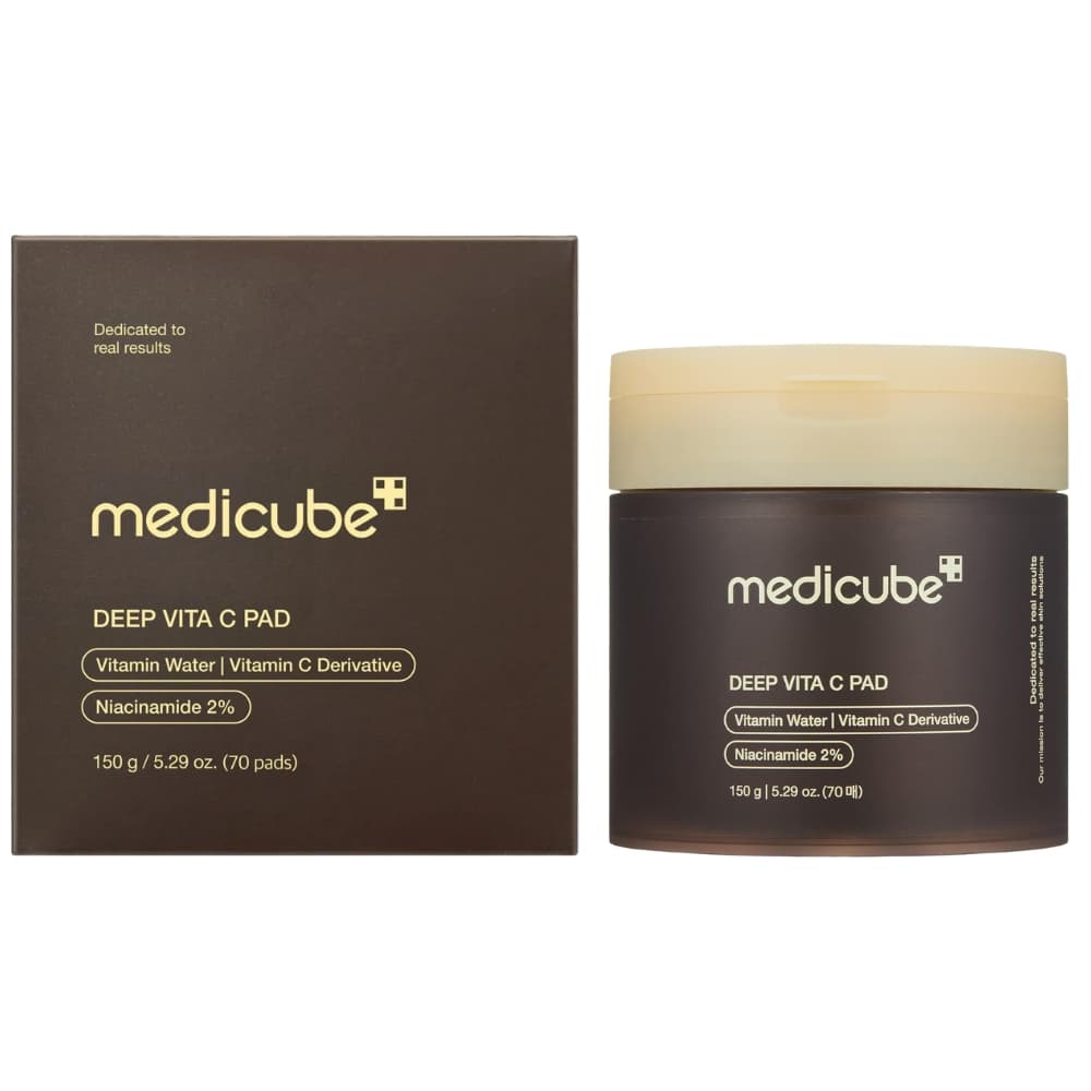 Almofada Facial Medicube Deep Vita C 2% Niacinamida 70 Pads