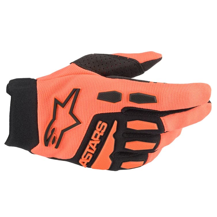 Luva Alpinestars Full Bore L Laranja/Preto