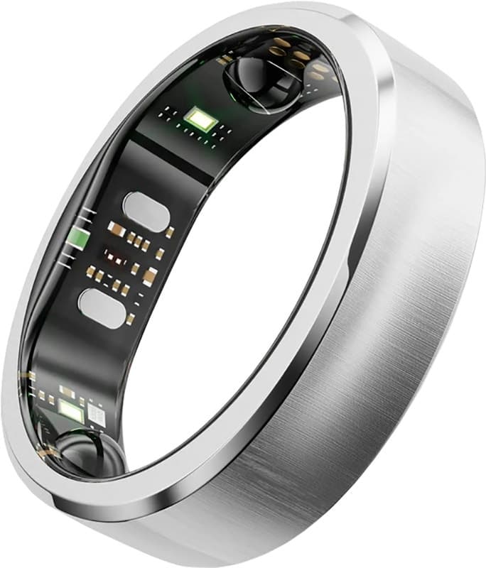 Anel Inteligente Ringconn Gen 3 Bluetooth Tamanho 8 Prateado Escovado