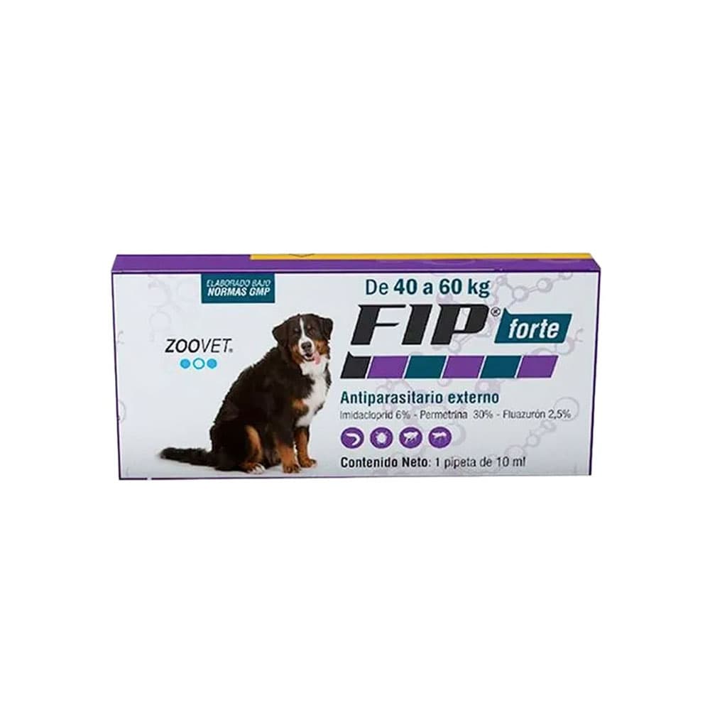 Antiparasitário Fip Forte 40KG-60KG 10ml