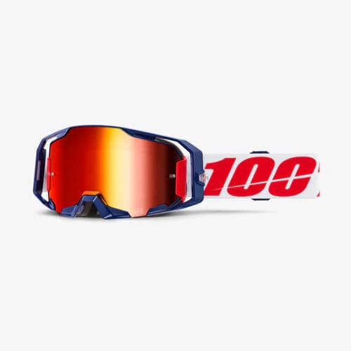 Óculos 100% Armega Goggle 50060 - Mach Z - Lente Mirror Red