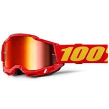 Antiparras 100% Accuri 2 Goggle 50014 - Vermelho - Lente Espelhada Vermelha