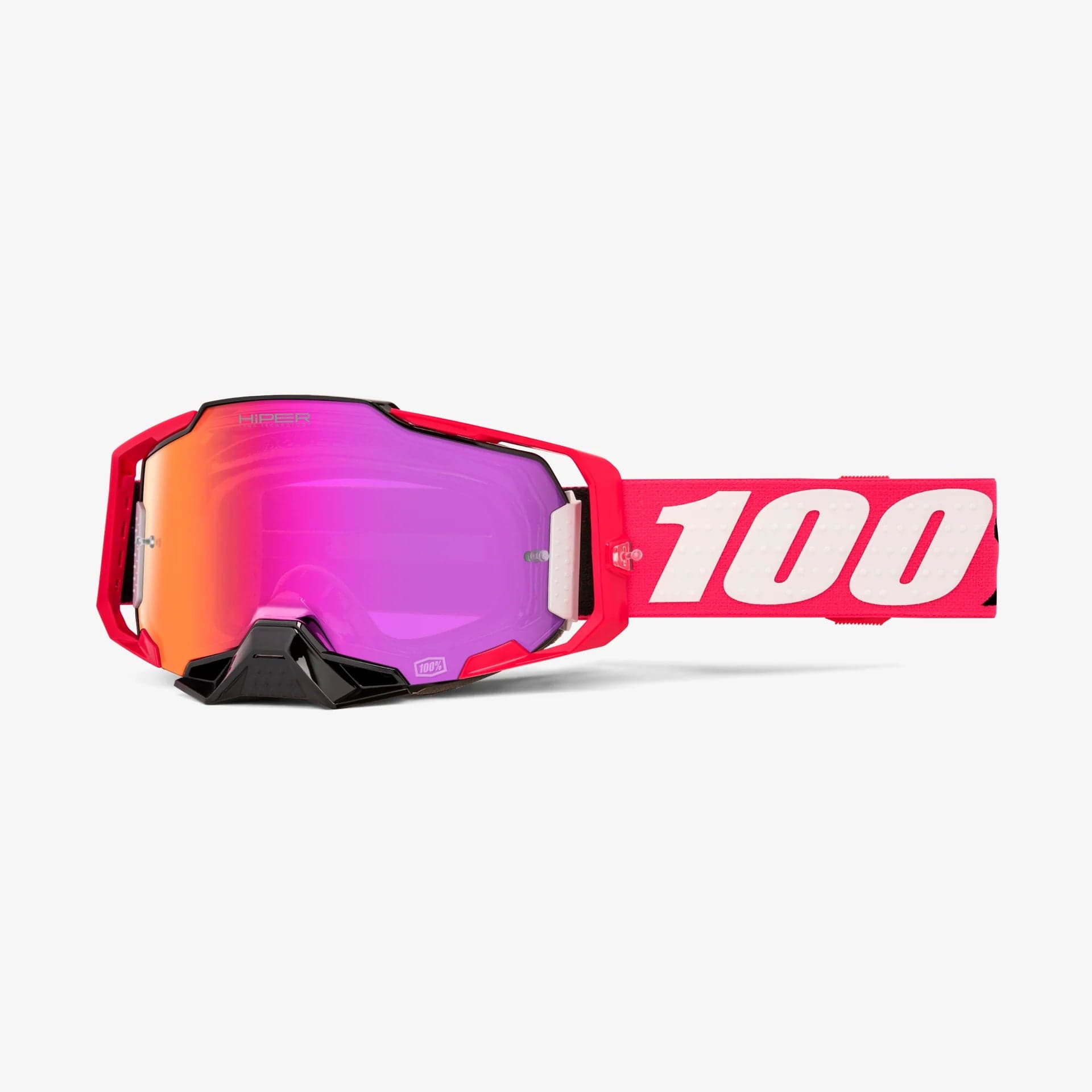 Antiparras 100% Armega Hiper Mirror Dark Red Lens