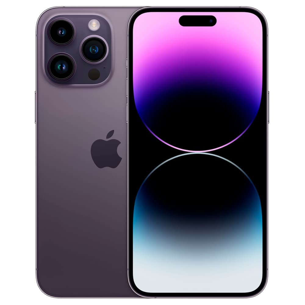Celular Apple iPhone 14 Pro Max 128GB Tela Super Retina Xdr 6.7 Cam 48+12+12MP/12MP iOS 16 Roxo Profundo