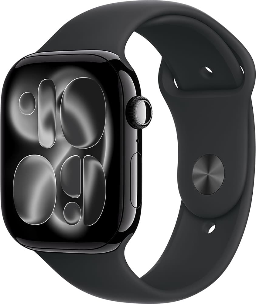 Smartwatch Apple Watch S11 (GPS) Caixa Alumínio Preto 46MM Pulseira Esportiva Preta M/L MEUX4LW