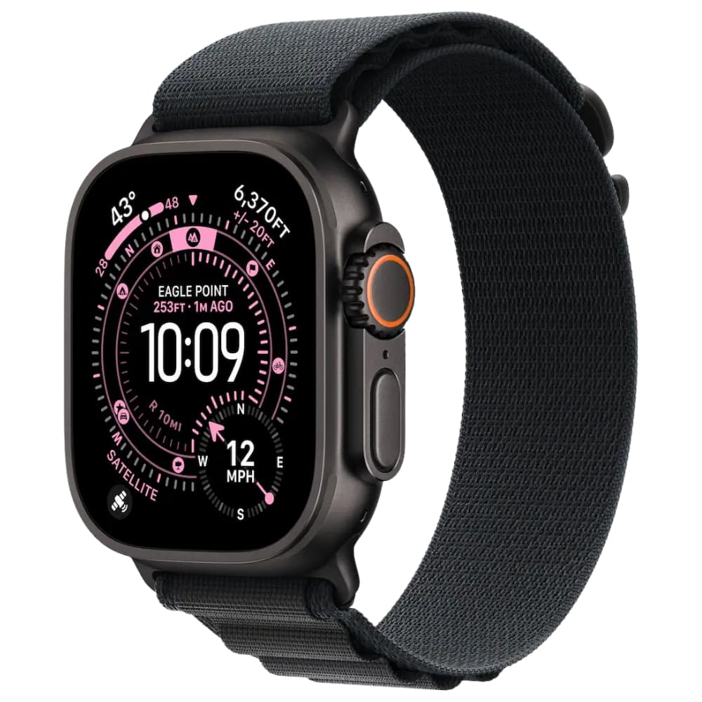 Smartwatch Apple Watch Ultra 3 49MM (GPS+Celular) Titânio Preto/Alpine Loop Preto
