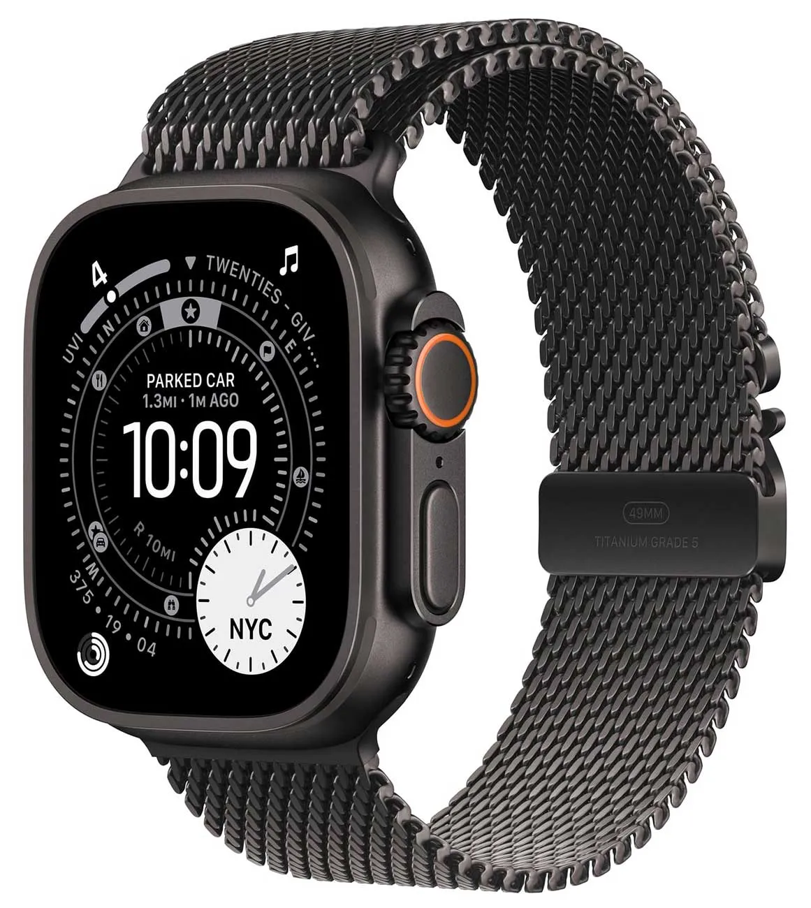 Smartwatch Apple Watch Ultra 3 49MM Cell Titanium Milanes Loop M/L Preto