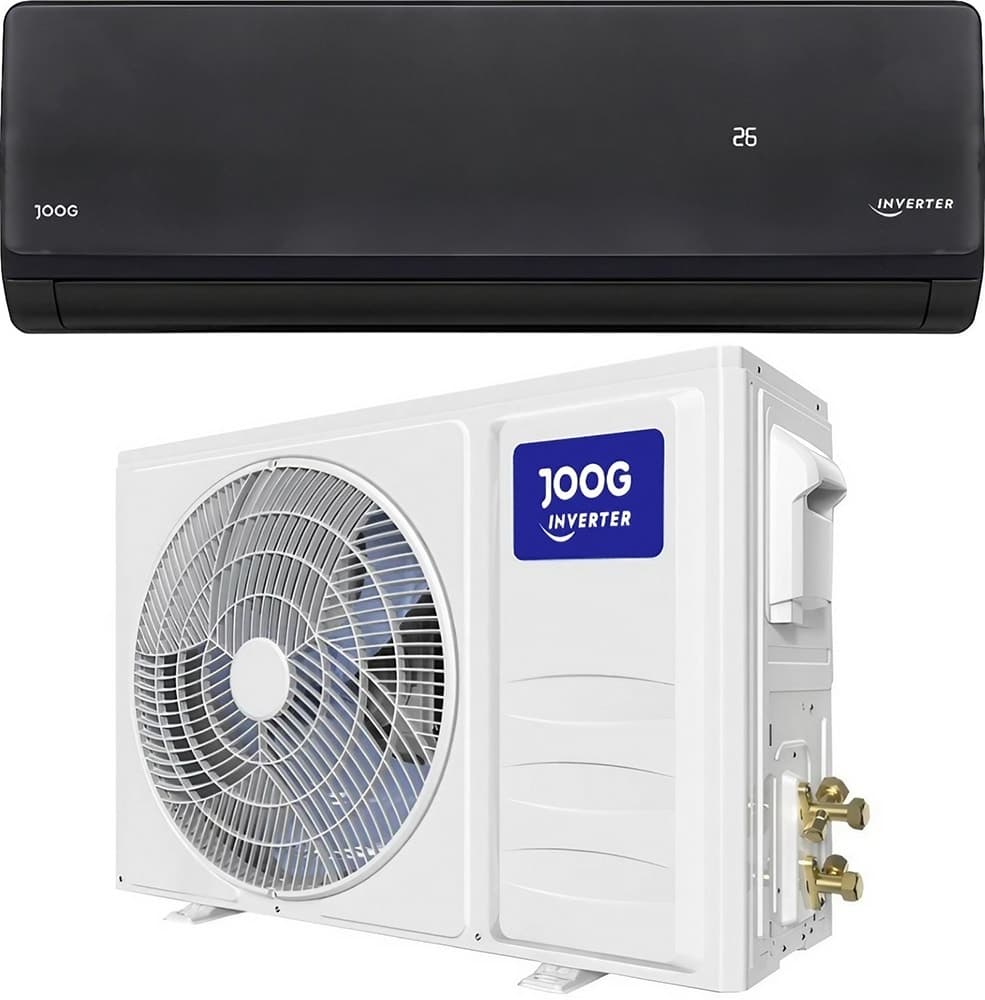 Ar Condicionado Inverter Joog Inv-JGS12KB 12000BTU Quente/Frio WiFi 220V 50/60Hz com Kit - Preto