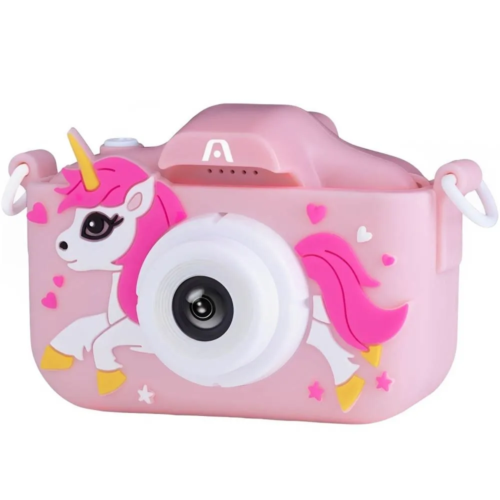 Câmera Infantil Argom Arg-Ac-9181PK 40P Unicórnio Rosa