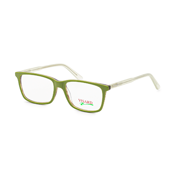 Armação para Óculos de Grau Visard Co5873 Col.01 Tam. 55-17-140MM Verde/Transparente