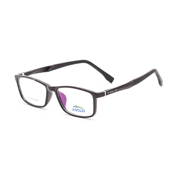 Armação para Óculos de Grau Asolo 1703 C1 Tam. 51-17-143mm - Preto