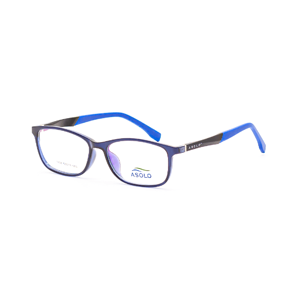 Armação para Óculos de Grau Asolo 1708 C3 Tam. 51-17-143mm - Preto/Azul