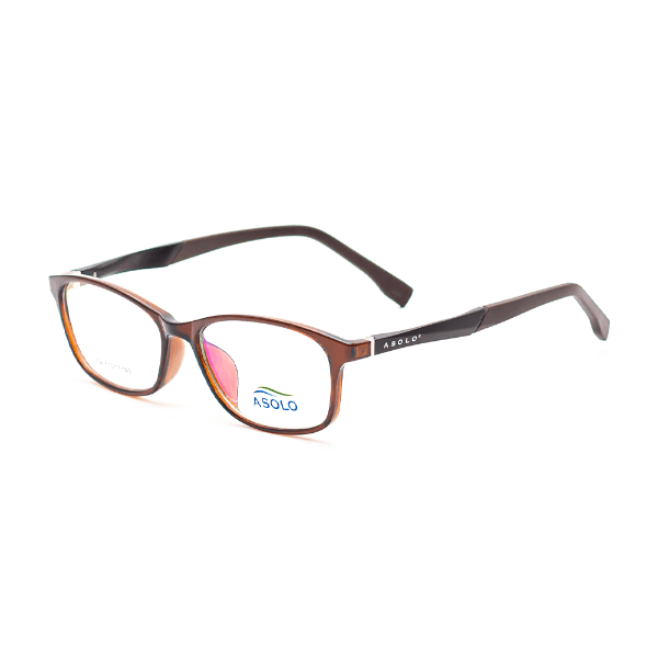 Armação para Óculos de Grau Asolo 1708 C6 Tam. 51-17-143mm - Marrom/Preto