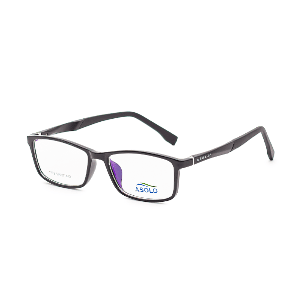 Armação para Óculos de Grau Asolo 1708 C7 Tam. 51-17-143mm - Preto