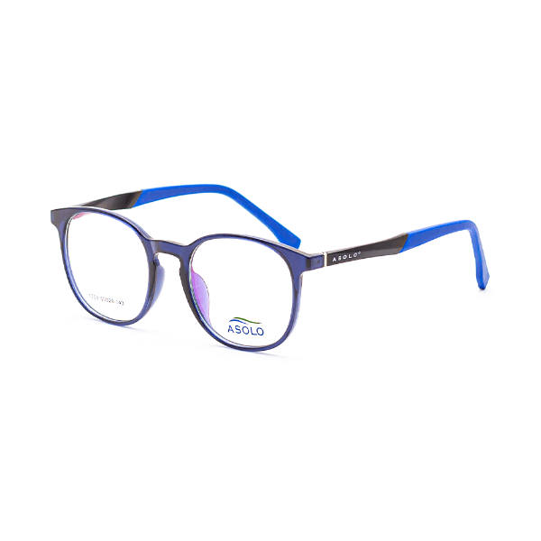 Armação para Óculos de Grau Asolo 1709 C3 Tam. 50-20-143mm - Preto/Azul