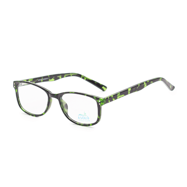 Armação para Óculos de Grau Asolo MOD.AS003 Tam. 51-16-140mm - Animal Print/Verde