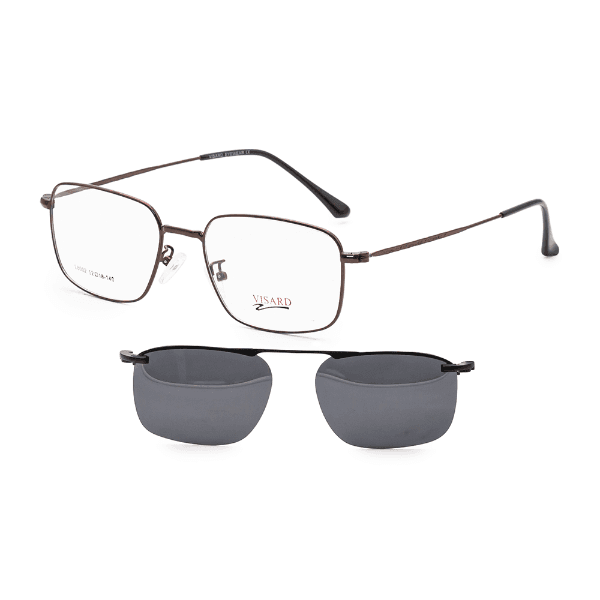 Armação para Óculos de Grau Clip-on Visard L8002 C5 52-18-140MM Bronze