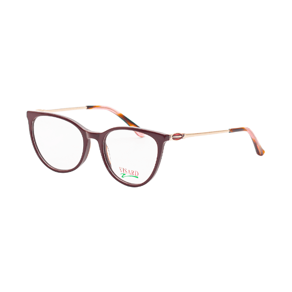 Armação para Óculos de Grau Feminino Visard V519 C4 Tam. 54-19-140mm - Marrom/Dourado