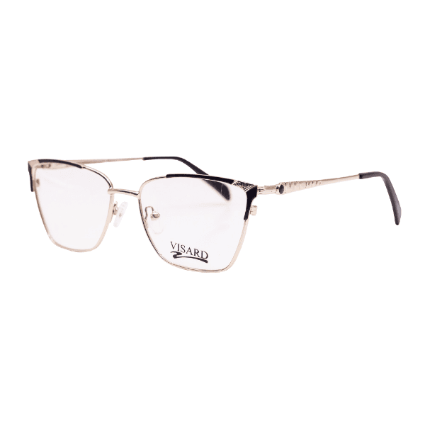 Armação para Óculos de Grau Visard Fk1121 54-16-138 C1 Preto/Dourado