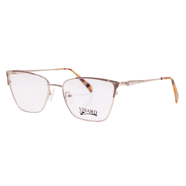 Armação para Óculos de Grau Visard Fk1121 54-16-138 C3 Dourado/Marrom