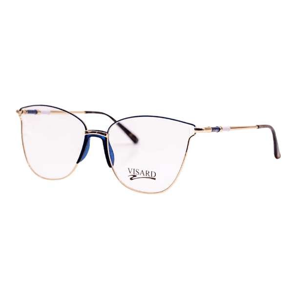 Armação para Óculos de Grau Visard Fl6009 54-15-140 C6 Dourado/Azul/Marrom