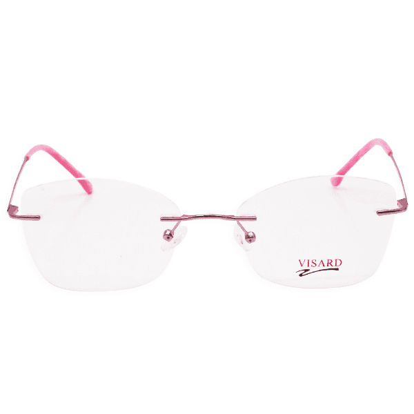 Armação para Óculos de Grau Visard Mod.7029 54-18-140 Rosa/Transparente