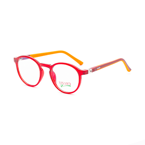 Armação para Óculos de Grau Visard 18153 C9 Tam. 44-19-128MM Amarelo/Vermelho