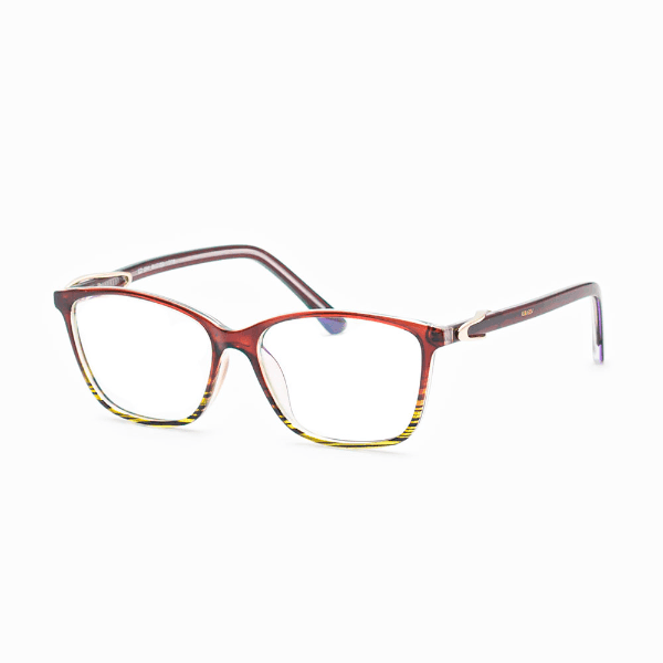 Armação para Óculos de Grau Visard 8321 C2 53-16-140mm - Marrom e Amarelo